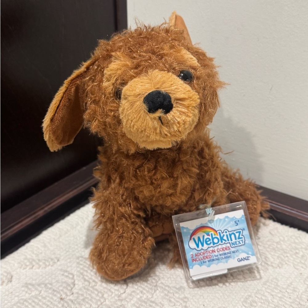 NEW NWT Ganz 2025 Webkinz Cockapoo Brown Plush Dog so soft nostalgia love stuffy